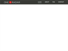 Tablet Screenshot of oneradar.com